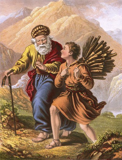 Abraham and Isaac on their way to Moriah by English School